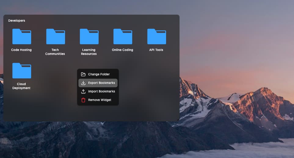 export-bookmarks-in-folder